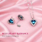 Love Jewellery Gift Box | Brass Necklace & Earring Set with Heart Message Card