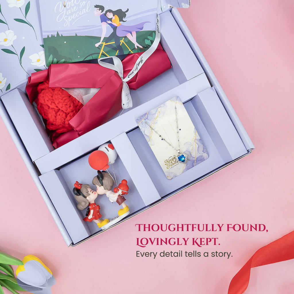 The Crochet Rose & Heart Necklace Keepsake Box