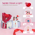 The Crochet Rose & Heart Necklace Keepsake Box